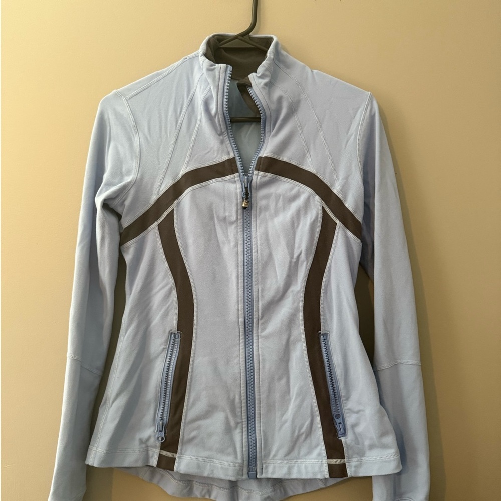 lululemon athletica Women's Light Blue and grey define jacket